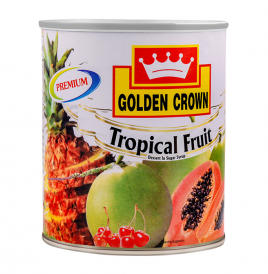 Golden Crown Tropical Fruit   Tin  820 grams